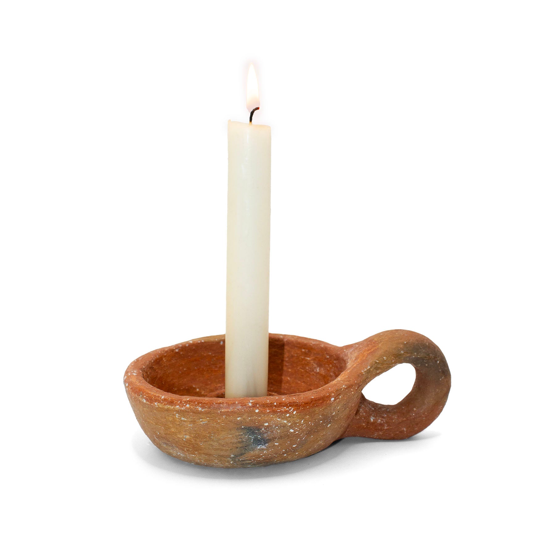 Local Lebanese clay candle holder from Lebanon at shababik.shop