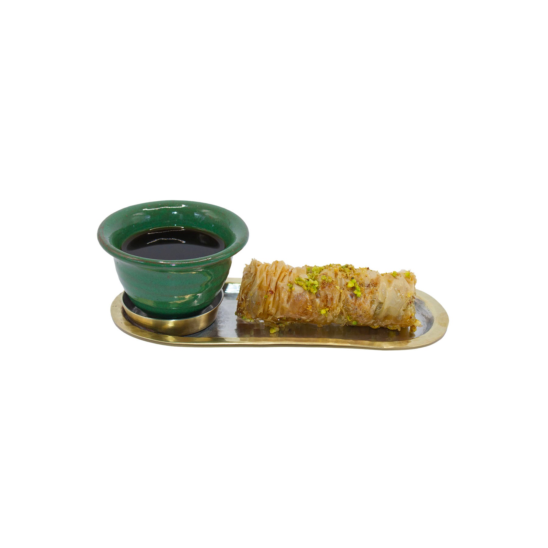 Brass coffee tray tableware from Lebanon at shababik.shop