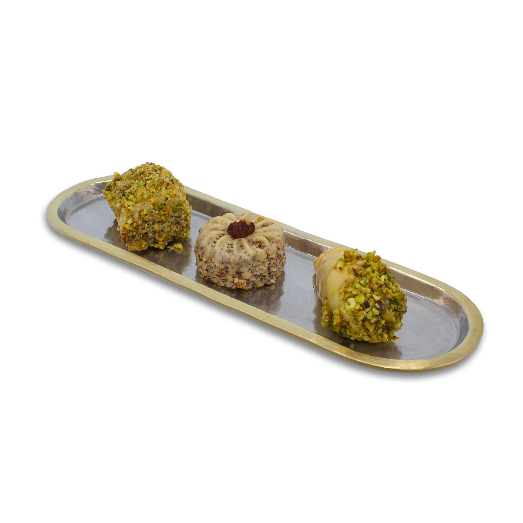 Long Brass tray tableware from Lebanon at shababik.shop